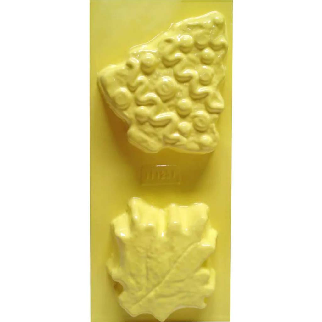 Maple Leaf &amp; Christmas Tree Candle Mold 