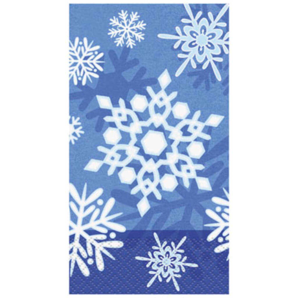 Guest Napkin 16in, Winter Snowflake 