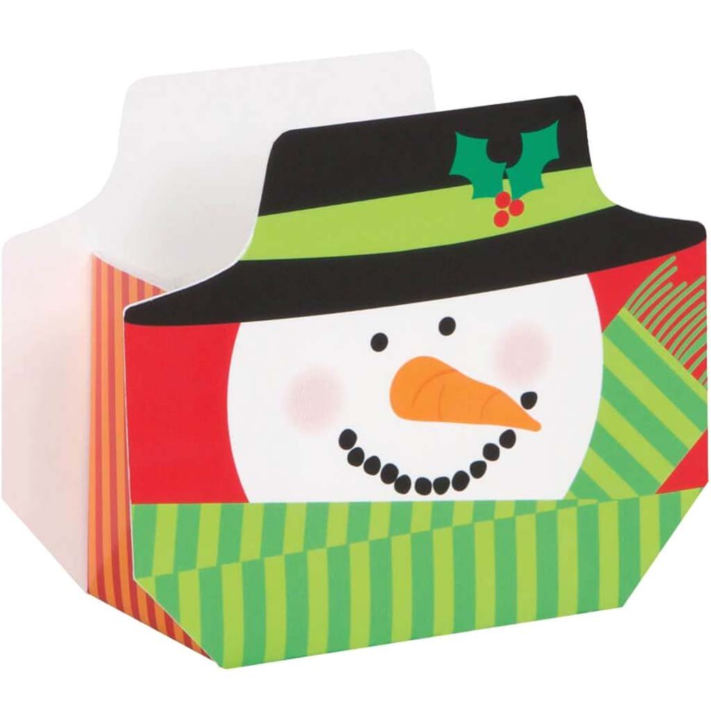 Favor Boxes 8ct, Happy Holidays Snowman 