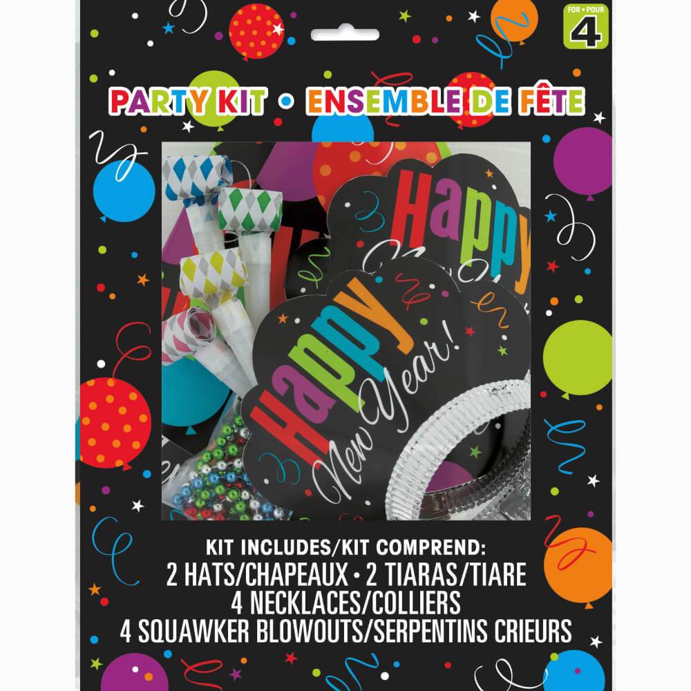 Party Kit for 4, New Years Cheer 