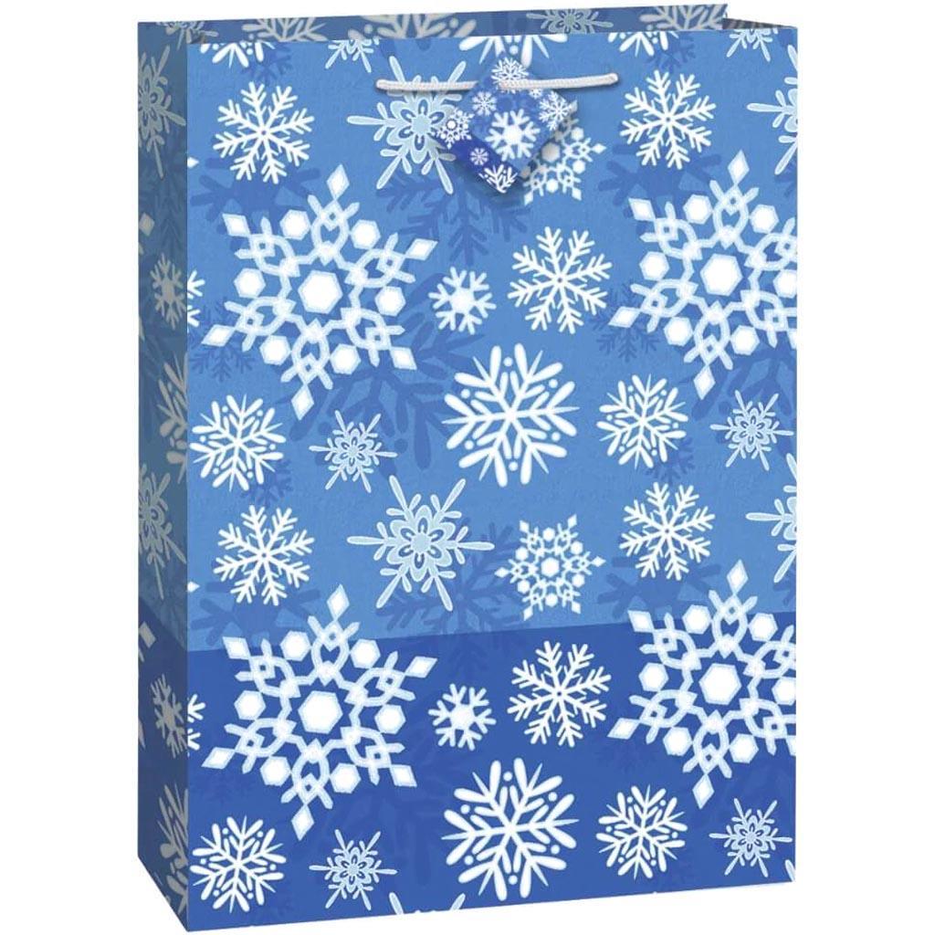 Gift Bag Jumbo, Winter Snowflake 