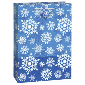 Gift Bag Jumbo, Winter Snowflake