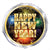 Fireworks New Year's Round Foil Balloon, 18in