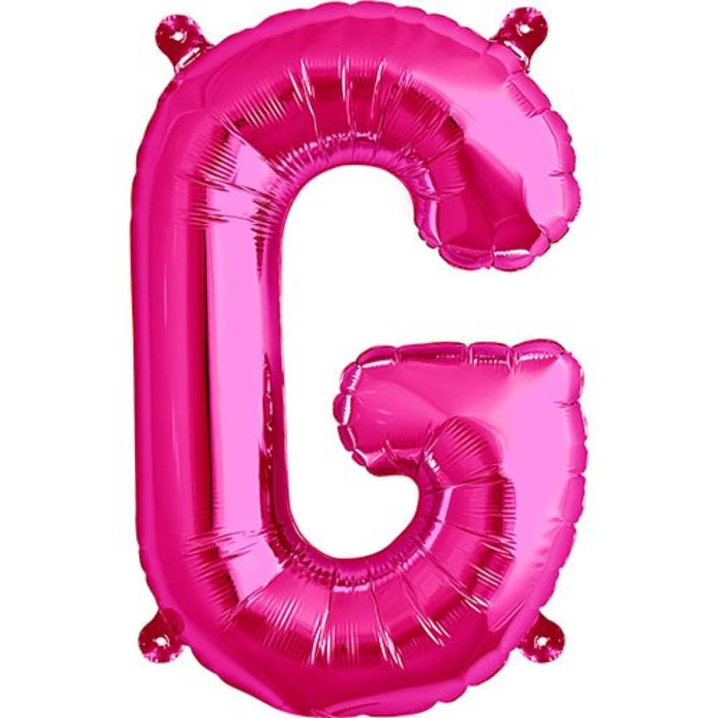 Foil Balloon Letter G  16in Magenta