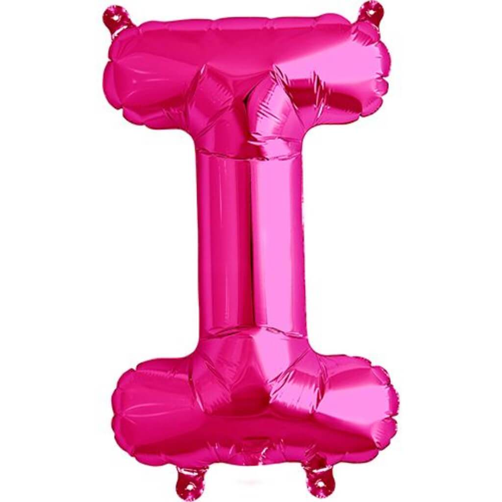 Foil Balloon Letter I  16in Magenta