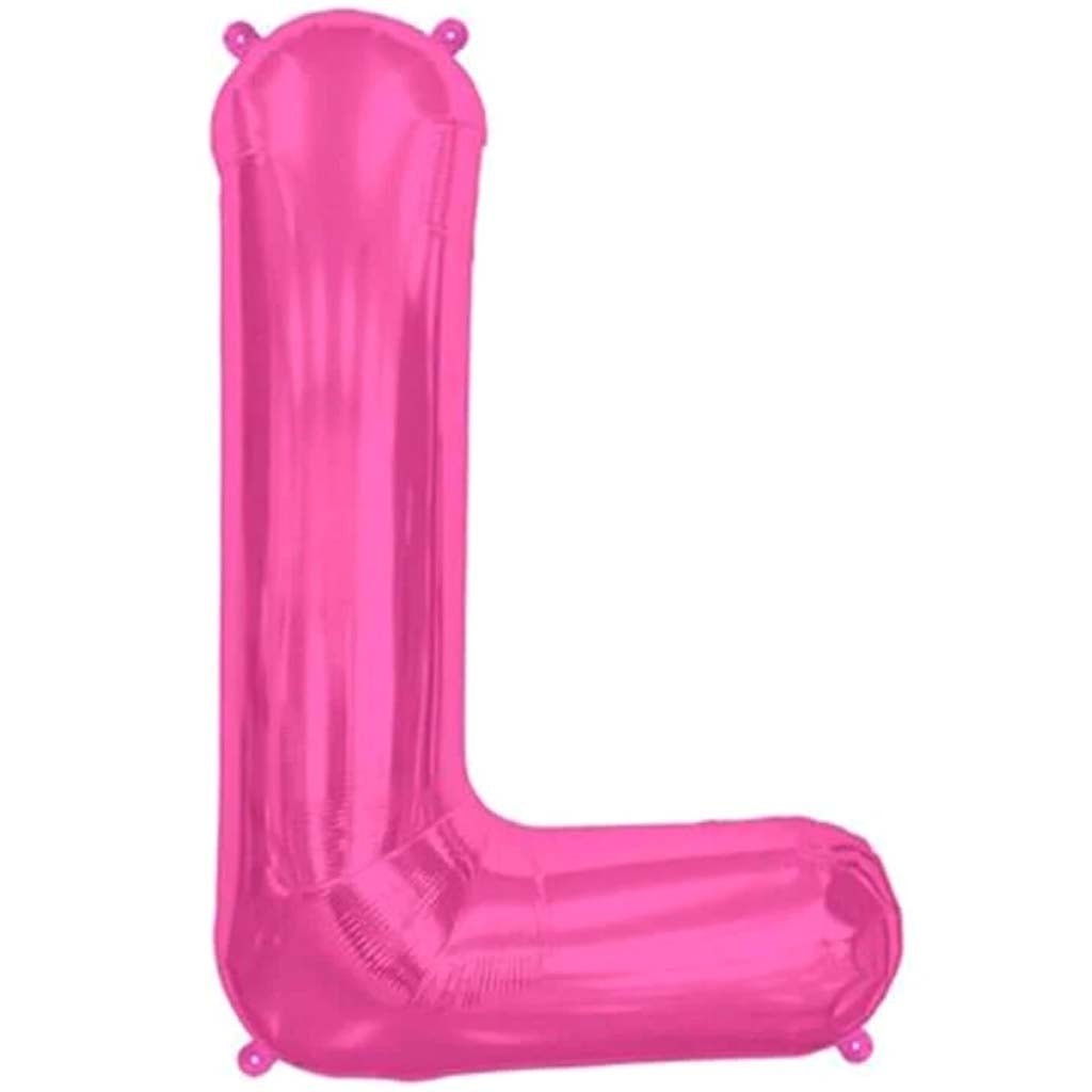 Foil Balloon Letter L 16in Magenta