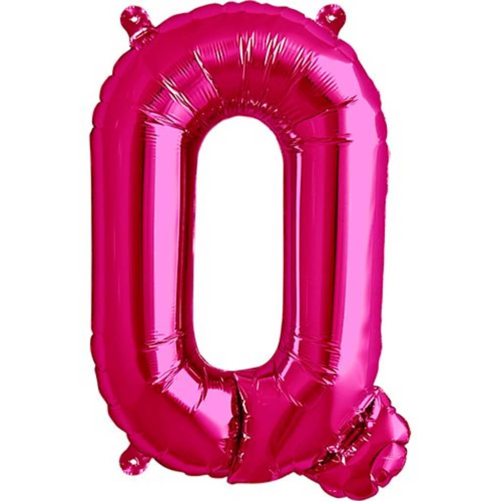 Foil Balloon Letter Q  16in Magenta