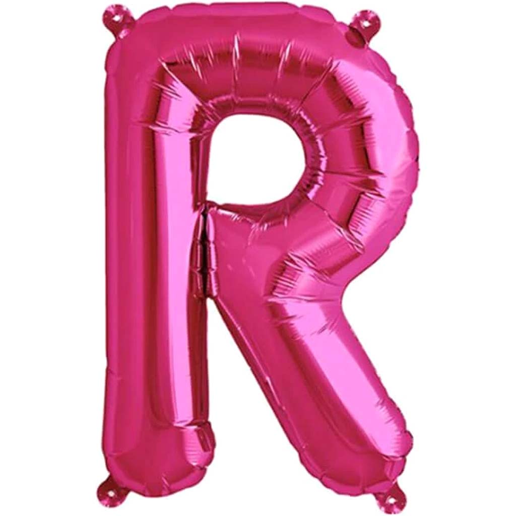 Foil Balloon Letter R 16in Magenta