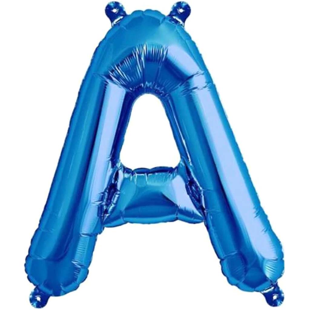 Foil Balloon Letter A 16in Blue