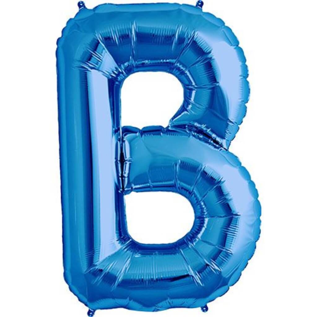 Foil Balloon Letter B  16in Blue