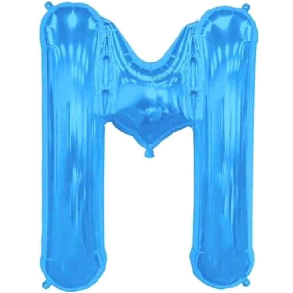 Foil Balloon Letter M 16in Blue