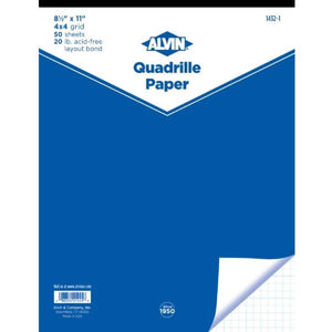 Quadrille Paper 4x4 Grid 50-Sheet Pad