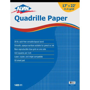 Quadrille Paper 4x4 Grid 50-Sheet Pad