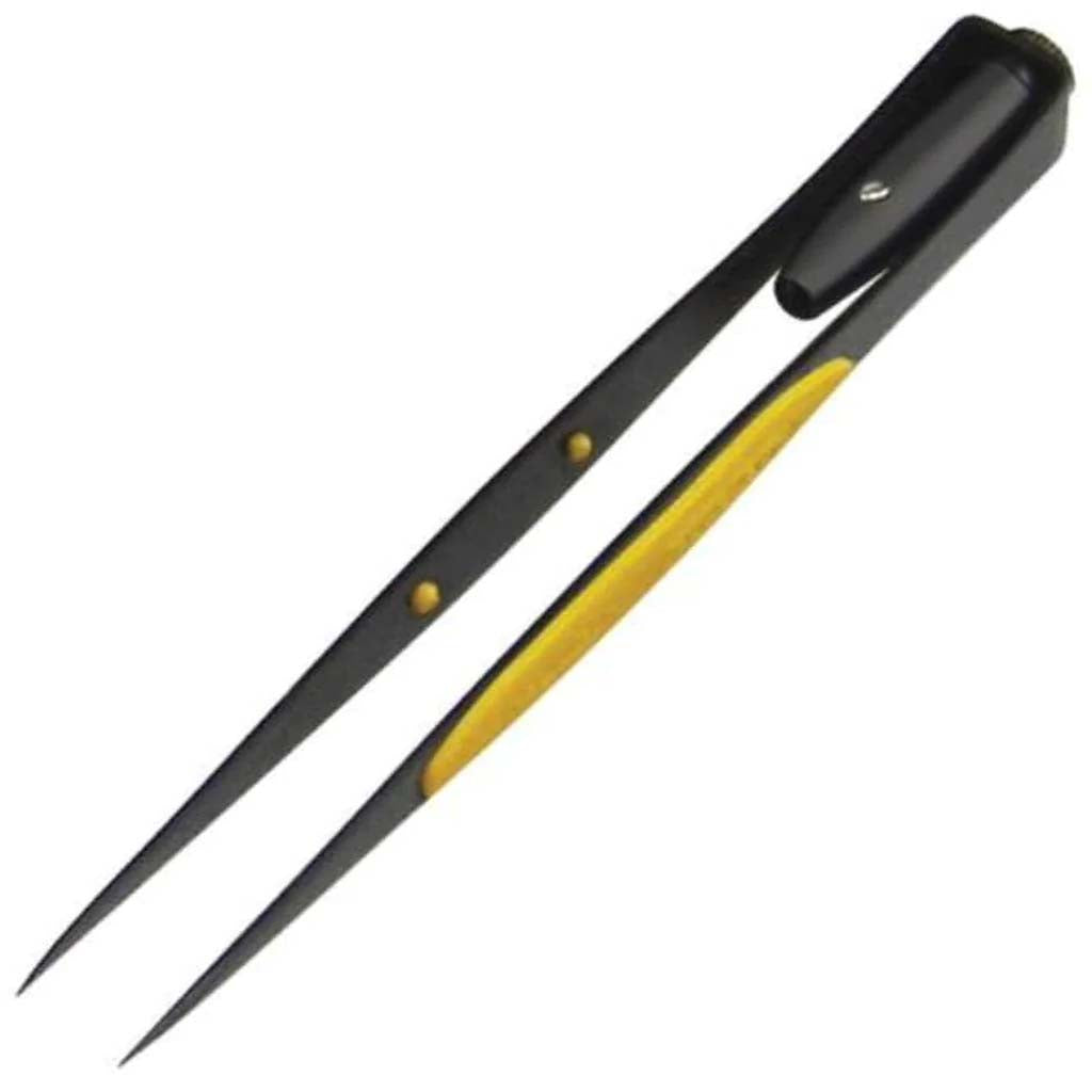 Point Tip Lighted Tweezers 