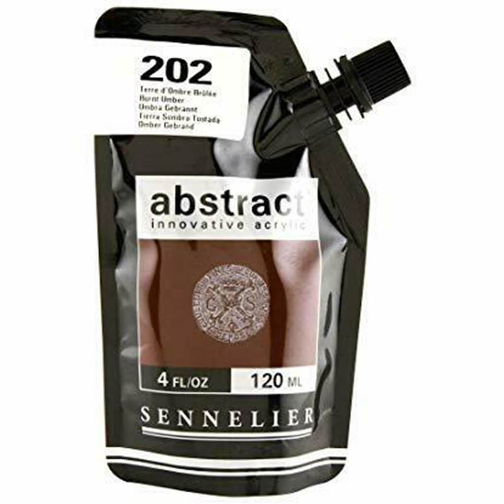 Abstract Acrylics Satin Pouch Bag 120ml