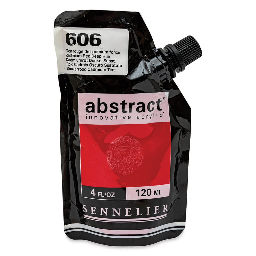 Abstract Acrylic 120ml Cadmium Red Deep Hue