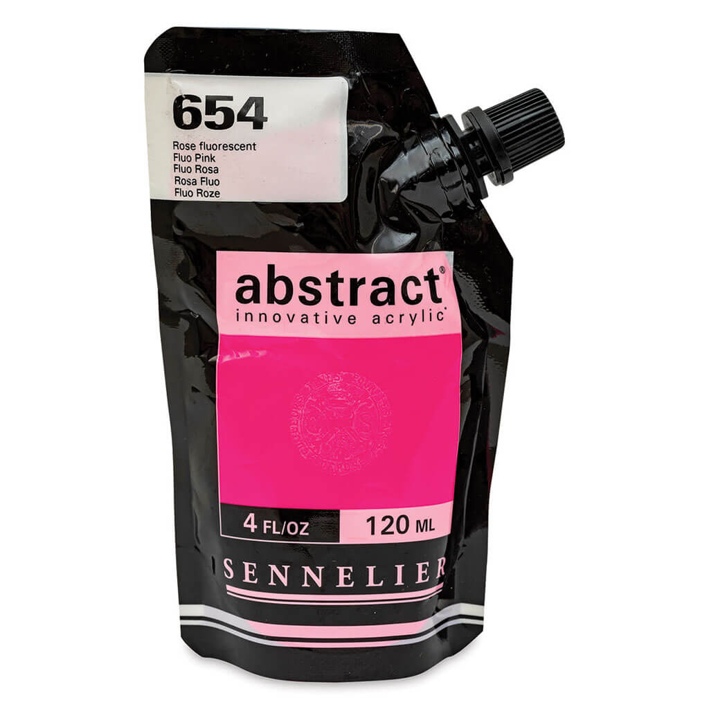 Abstract Acrylic 120ml Fluorescent Pink