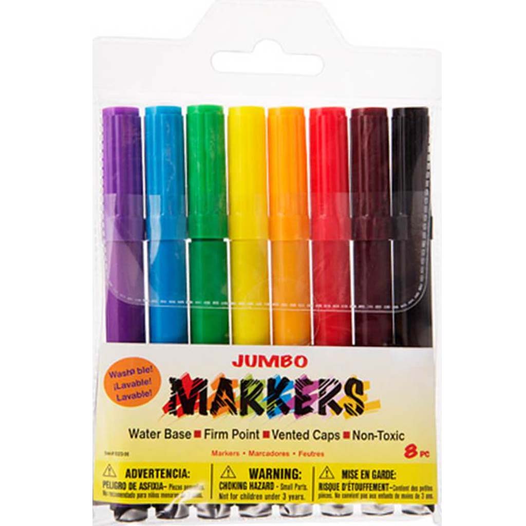 Washable Markers Jumbo 8 pack 