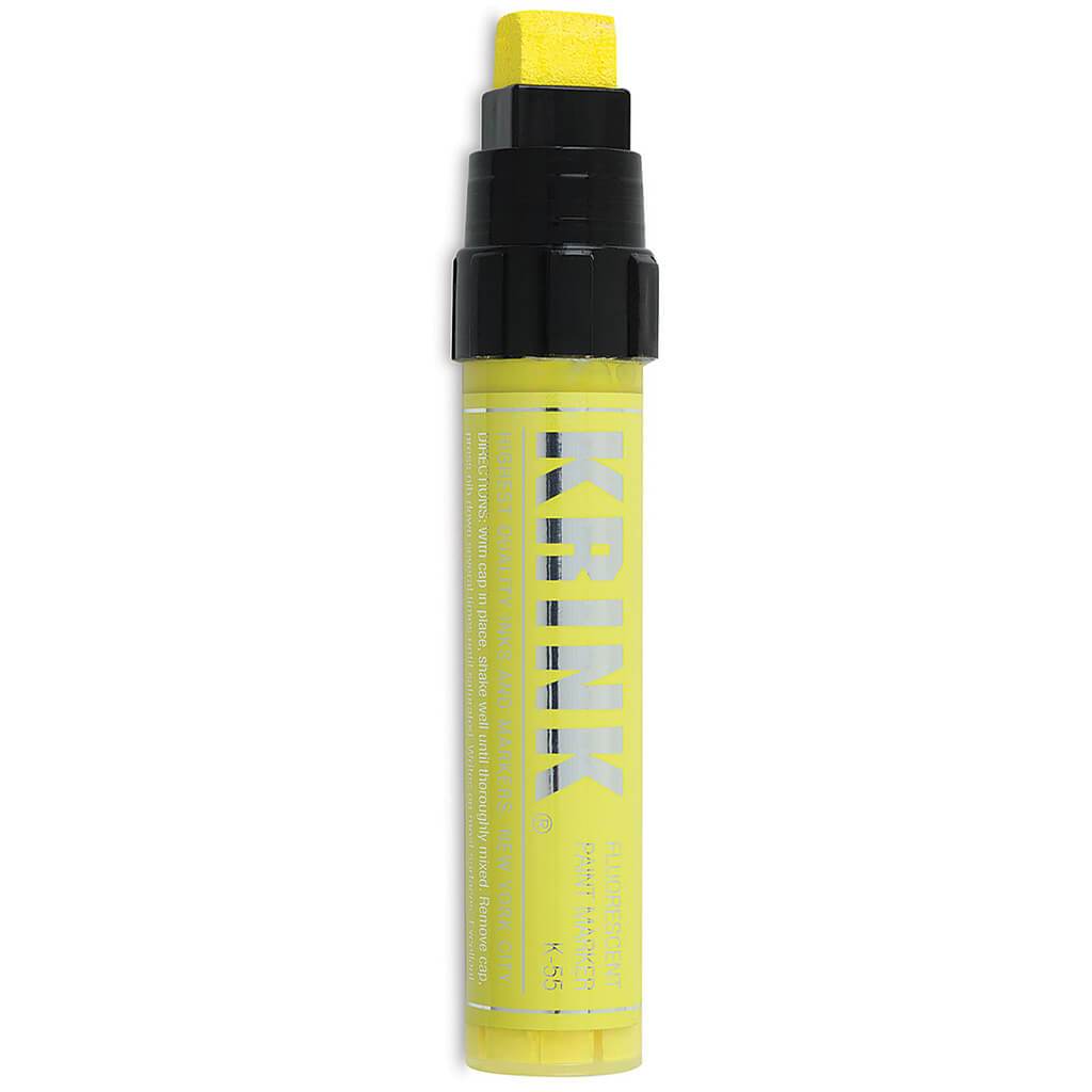 Permanent Paint Marker 15mm Block-tip 30ml Flourescent