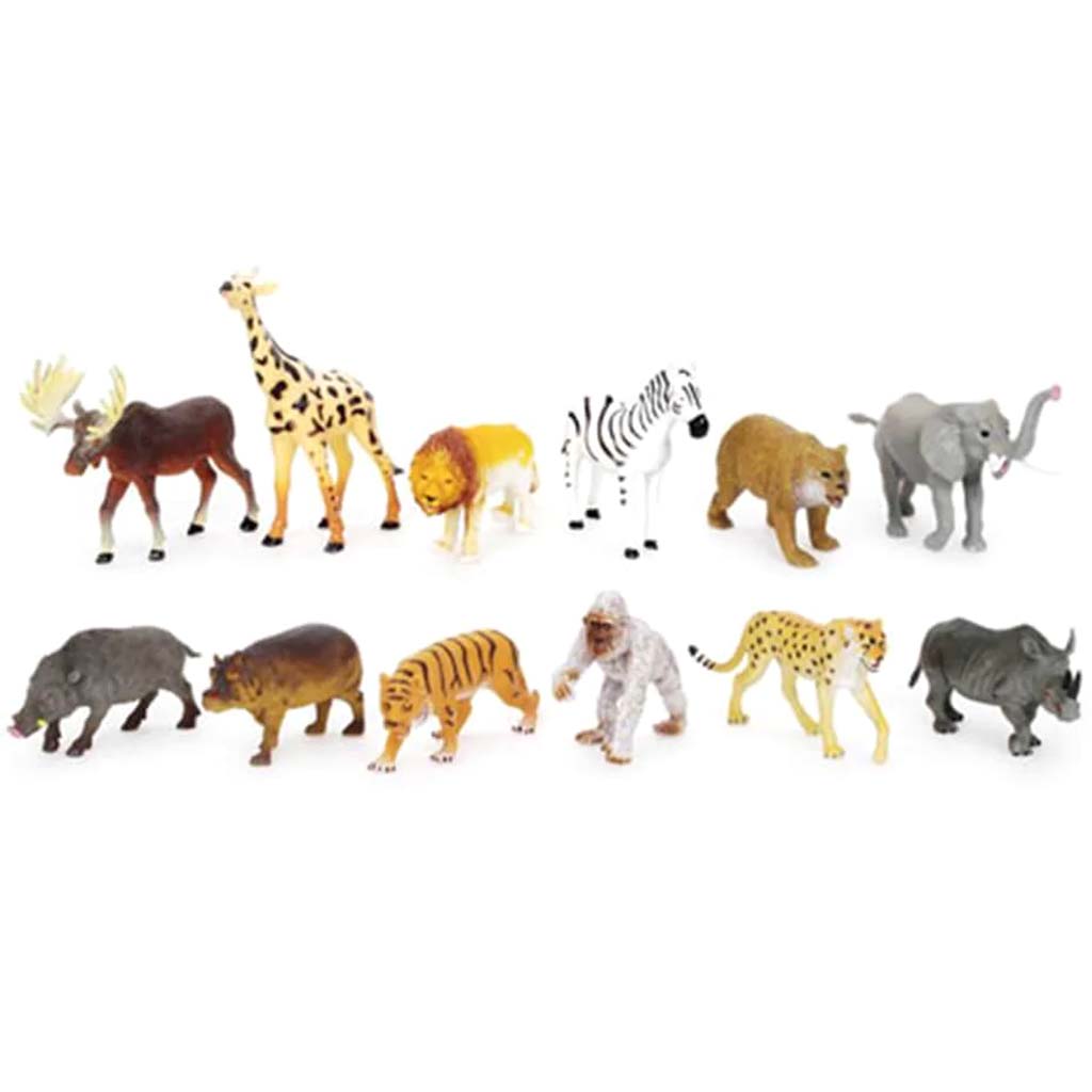 Jungle Animals Plastic Assorted 6-8 inches 