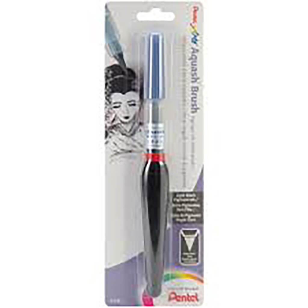 Aquash Water Brush with Pigment Black Medium Point
