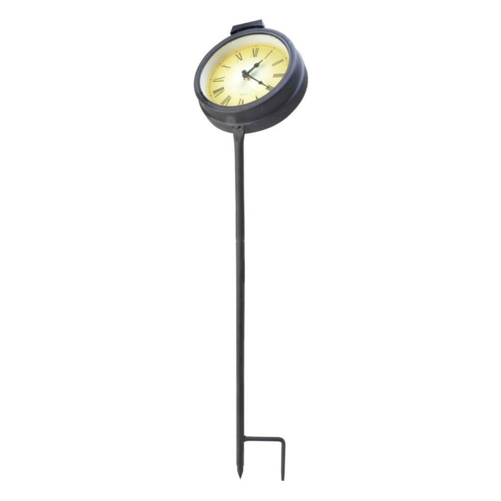 GARDEN, SOLAR CLOCK STAKE 