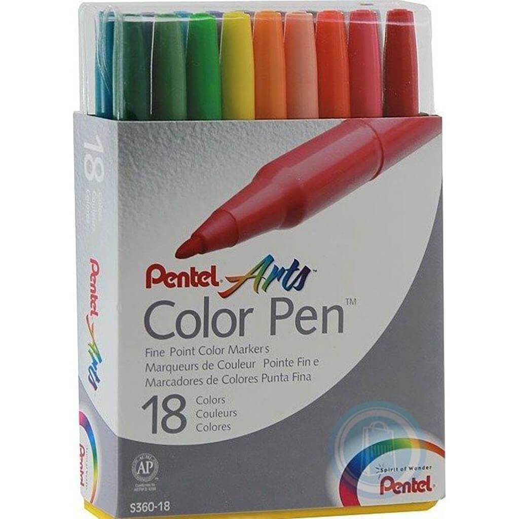 Pentel Color Pen Set of 18