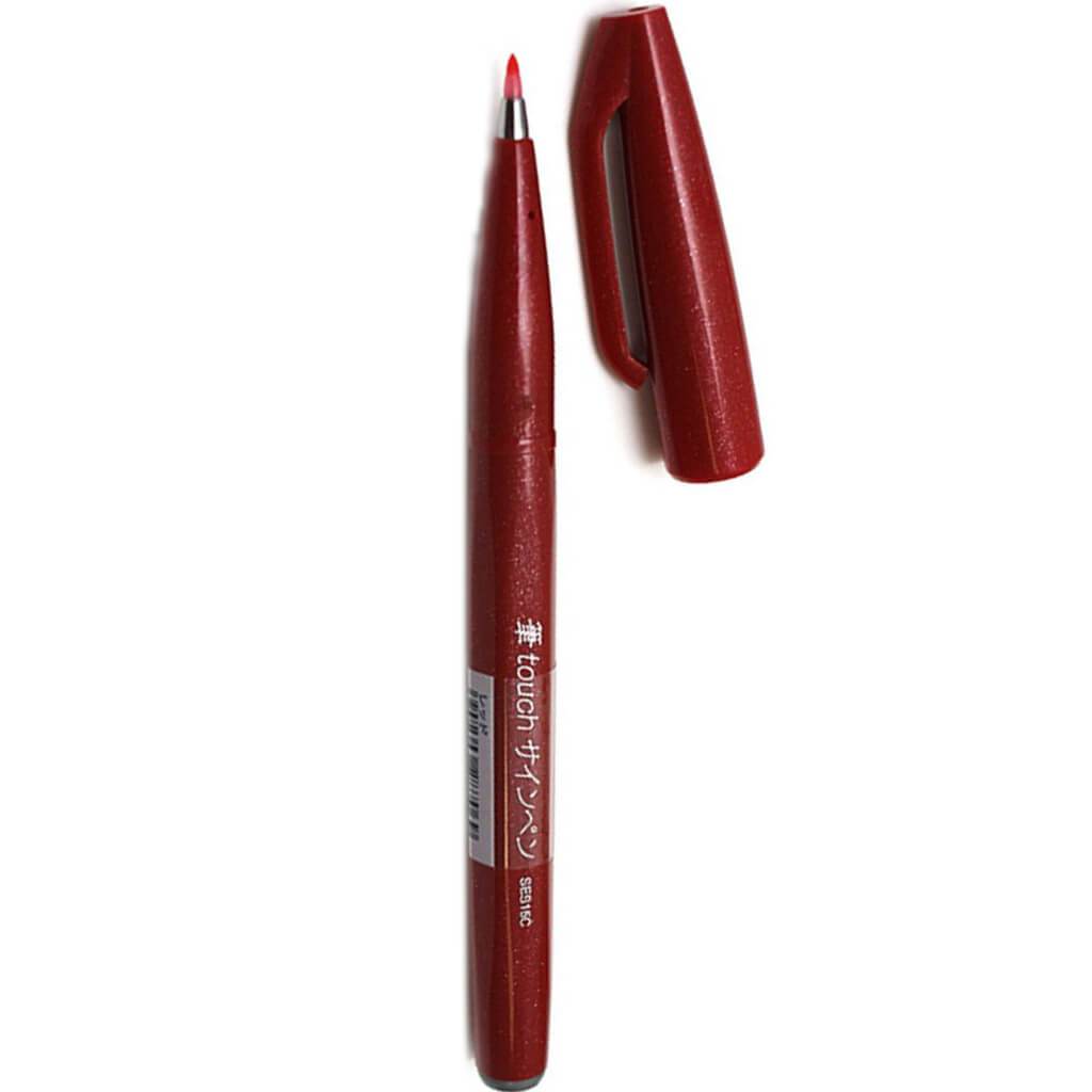 Sign Pen Brush Tip Red