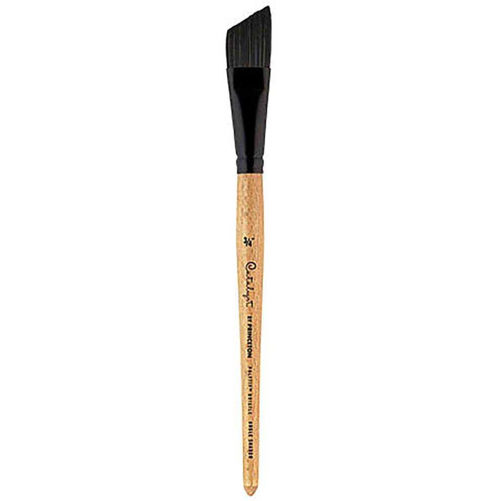 Princeton Catalyst Polytip Short Handle Bristle Brushes Angle Shaders
