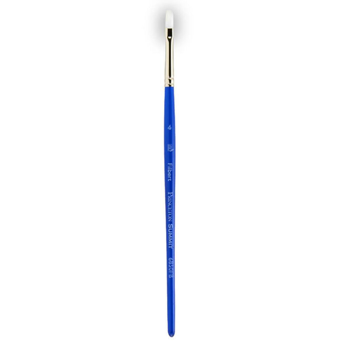Princeton Summit Ultimate White Synthetic Watercolor and Acrylic Brushes Filbert