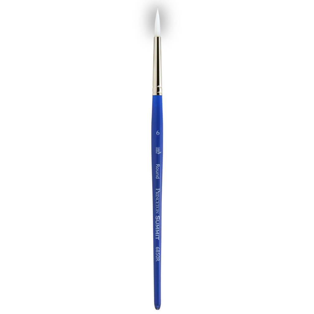 Princeton Summit Ultimate White Synthetic Watercolor and Acrylic Brushes, Rounds