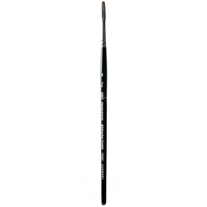 Princeton Kolinsky Red Sable Short Handle Brushes Flat