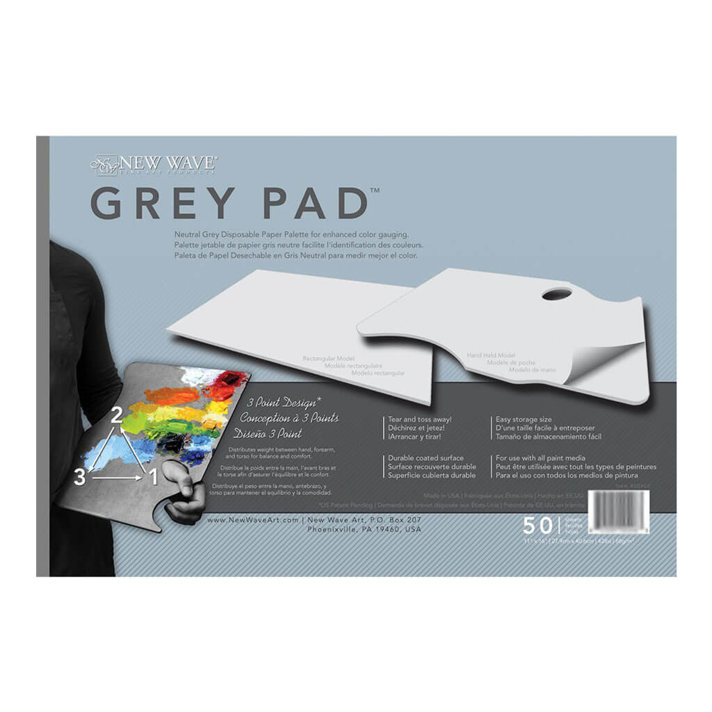 Easy View® Grey Acrylic Palette