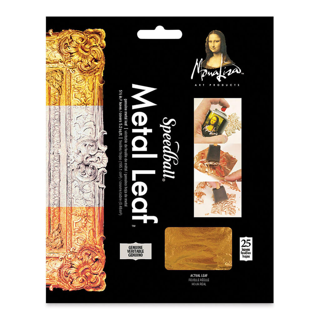 Mona Lisa Genuine Metal Leaf 25pack