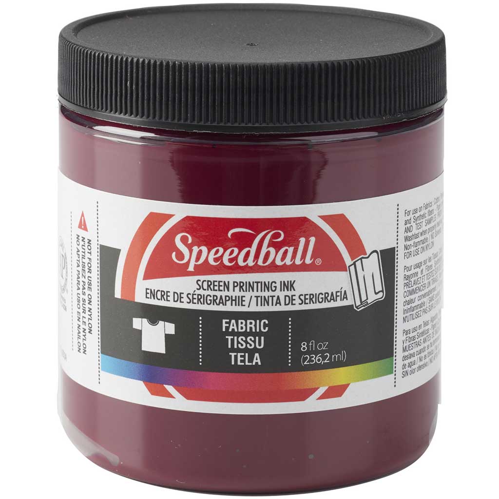 Screen Printing Ink Fabric Fluorescent Burgundy 8oz