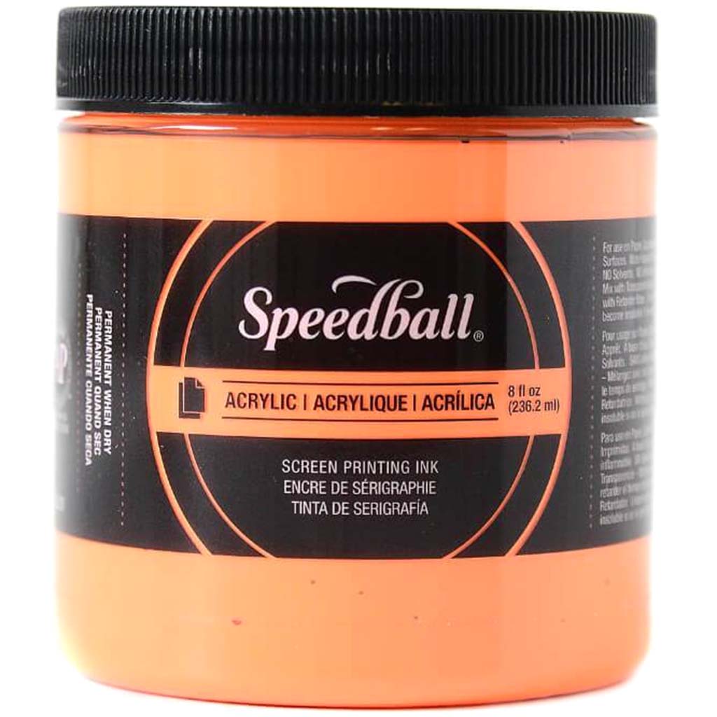 Speedball Screen Printing Ink Acrylic Fluorescent 8oz