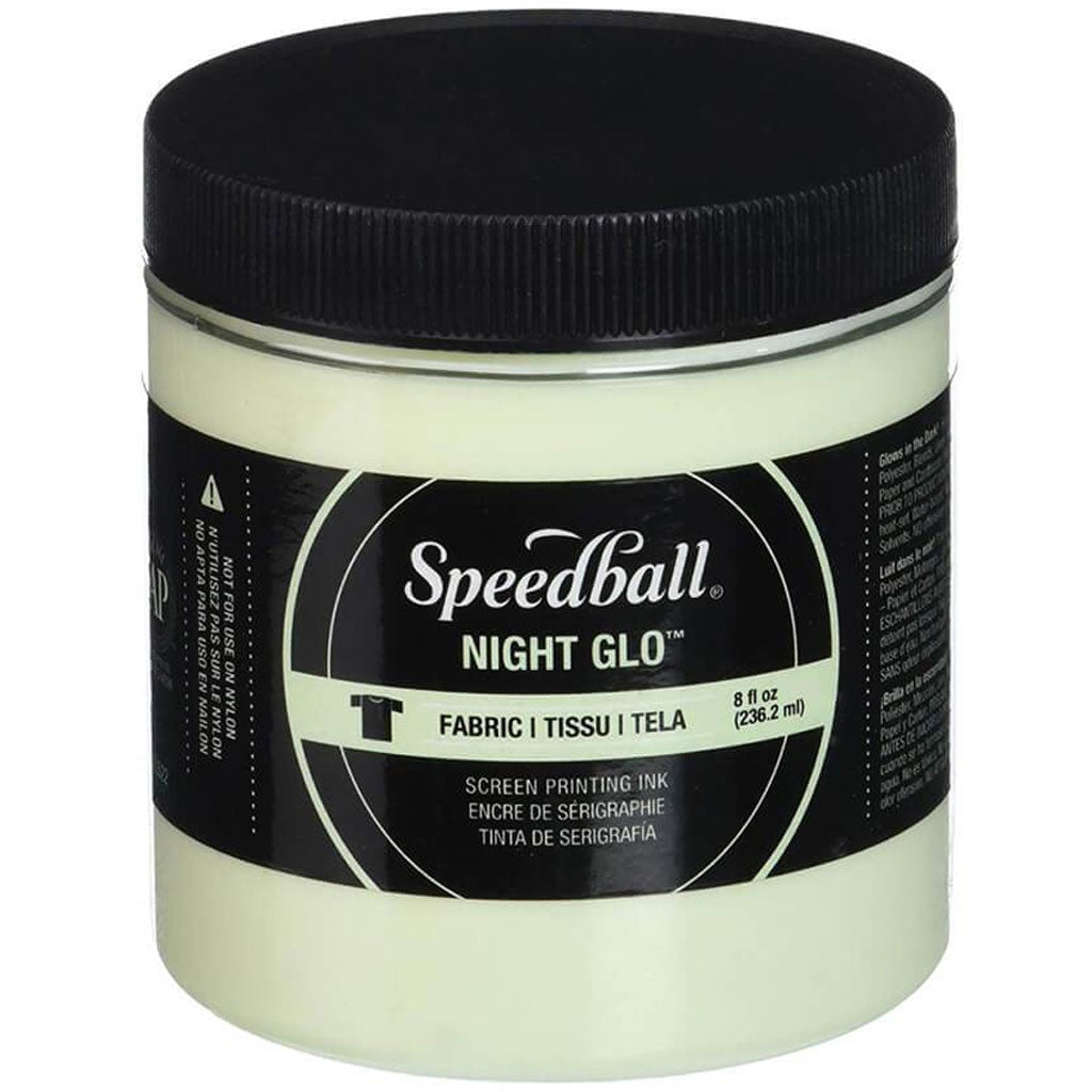 Permanent Acrylic Screen Printing Ink 8oz Night Glo