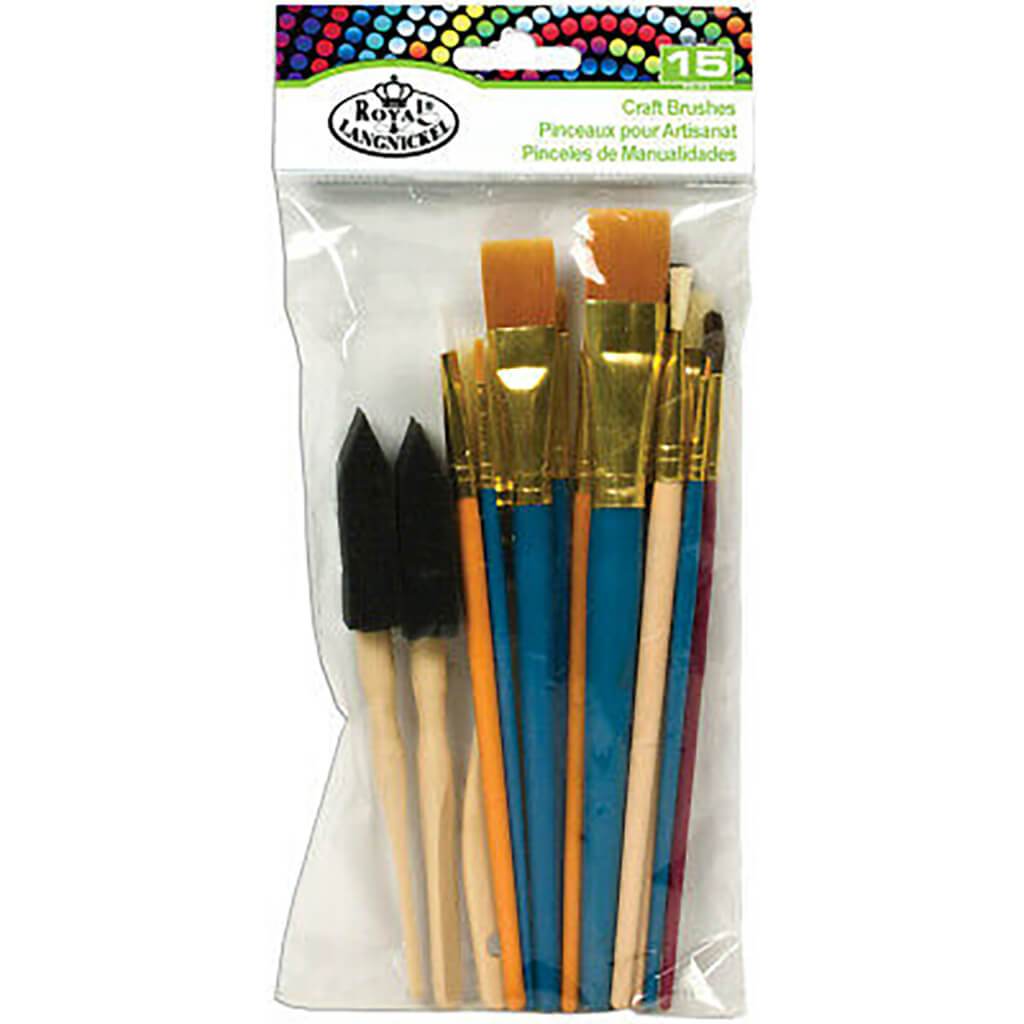 Craft Brush Set 15pcs