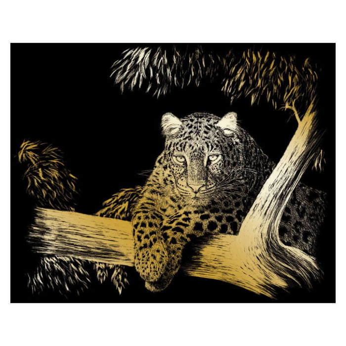 Engraving Art Gold Foil Spotted