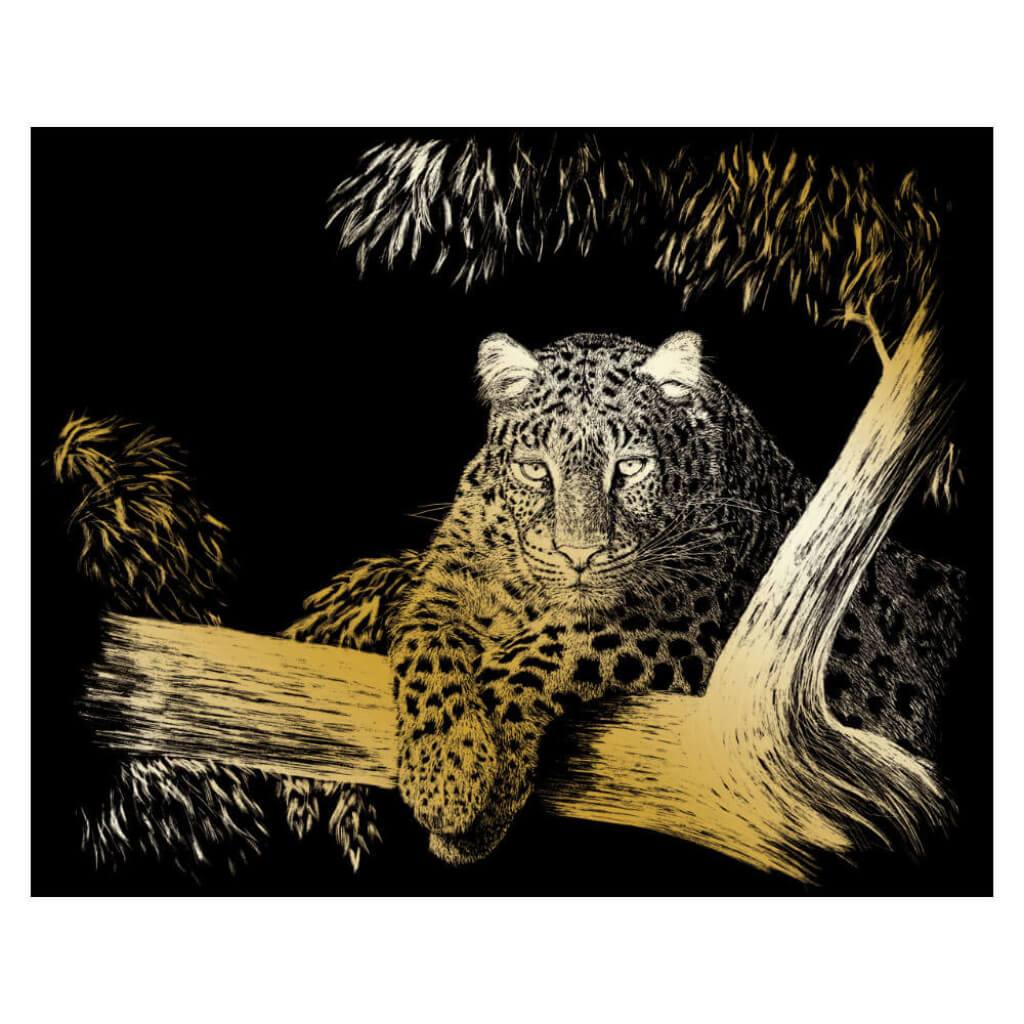 Engraving Art Gold Foil Spotted