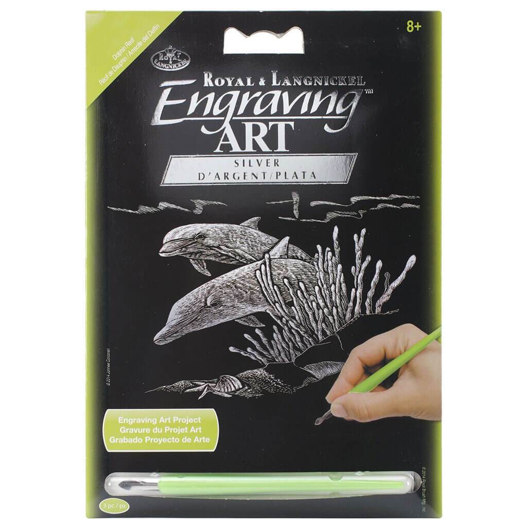 Engraving Art Kits Dolphin Reef