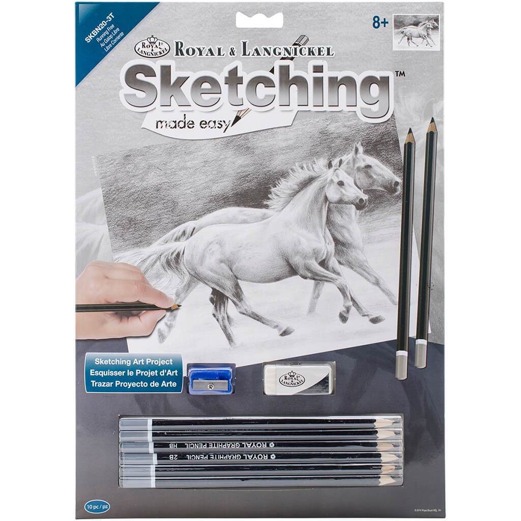 Sketching Made Easy Kit 9in x 12in Running Free