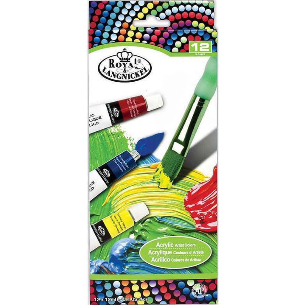 Acrylic Paints 12ml 12/Pkg