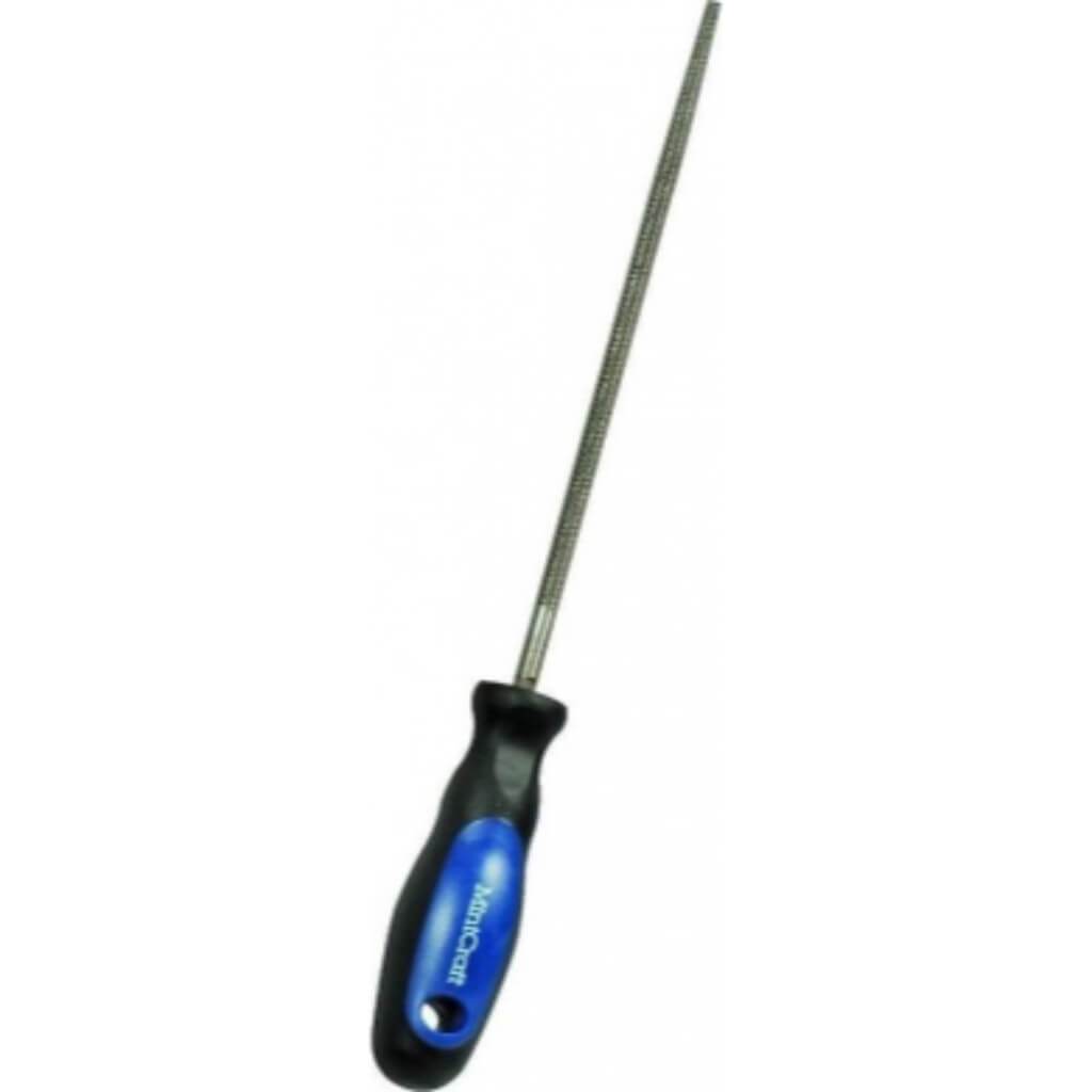 ROUND FILE WITH RUBBER GRIP 8IN 