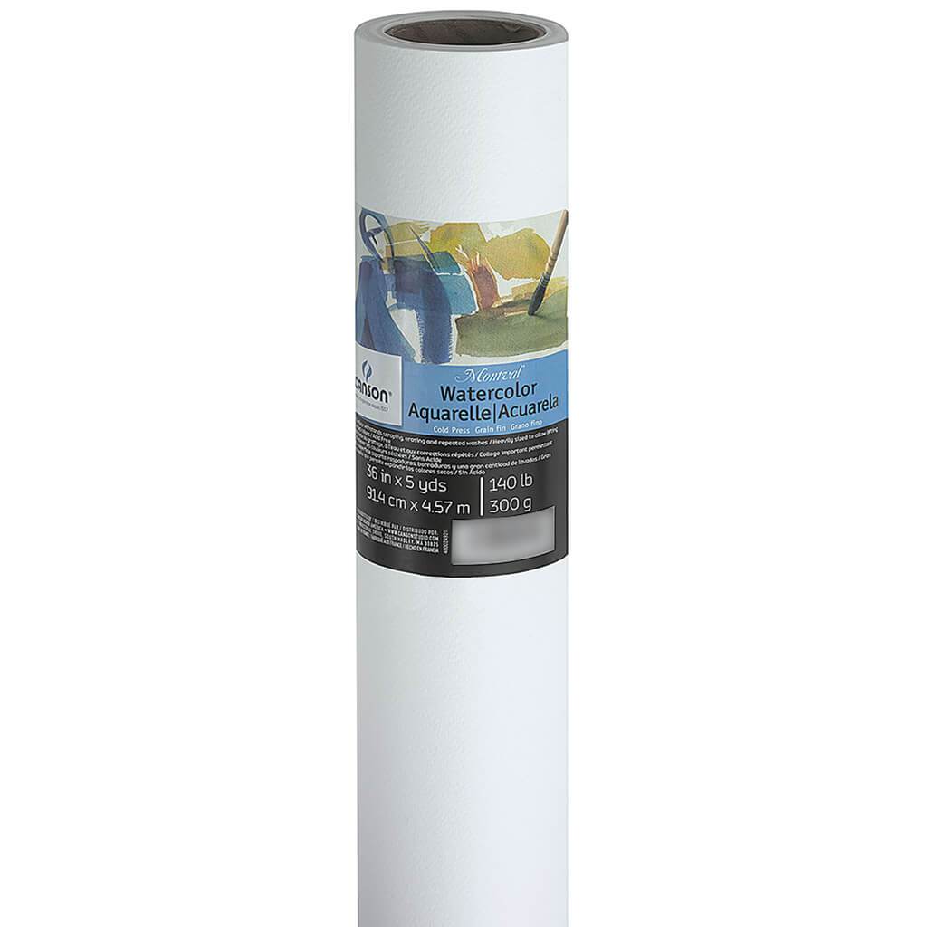 Montval Watercolor Roll Cold-Pressed 140lb 36in x 5yd