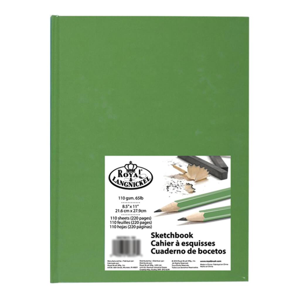 Royal & Langnickel Essentials - 3 Pack 8.5 x 11 Hardbound Drawing Sketch  Book - 110 Sheets, 65lb. Paper