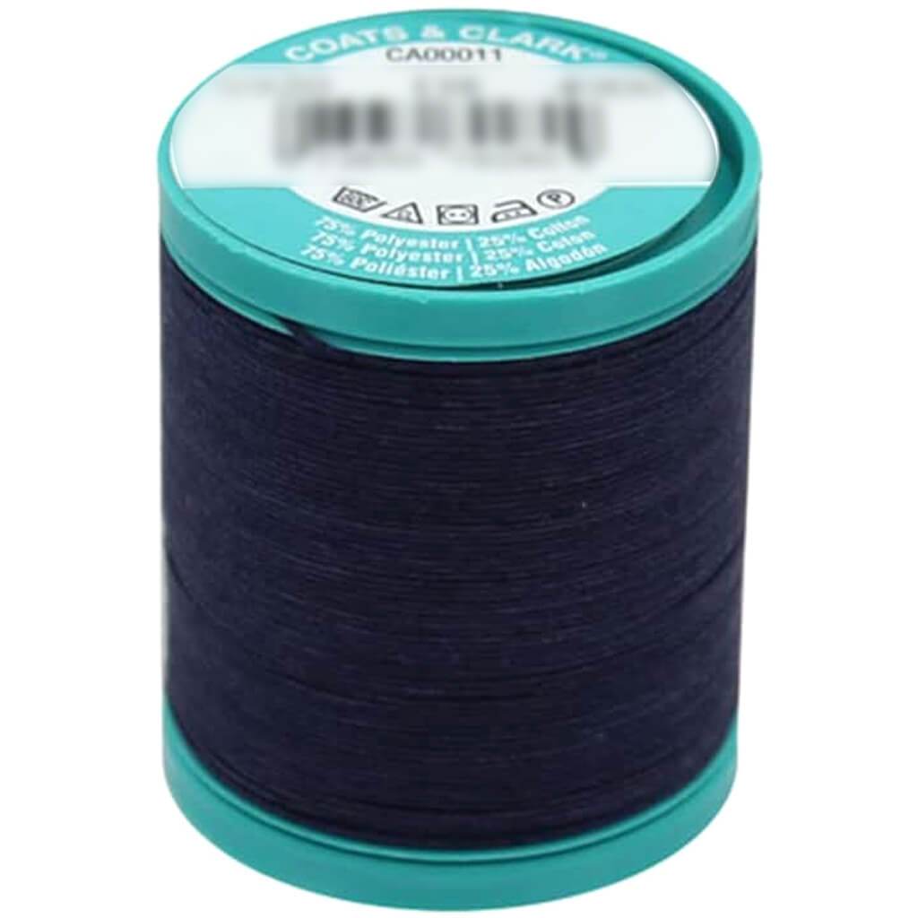 Coats Dual Duty Plus Button &amp; Carpet Thread 50yd Navy