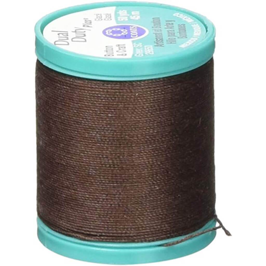 Coats Dual Duty Plus Button &amp; Carpet Thread 50yd Chona Brown