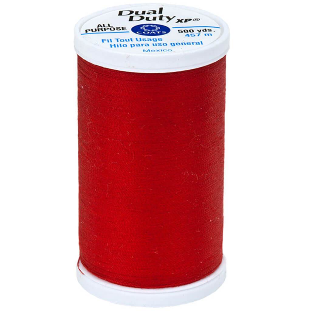 Coats Dual Duty XP General Purpose Thread 500yd Red