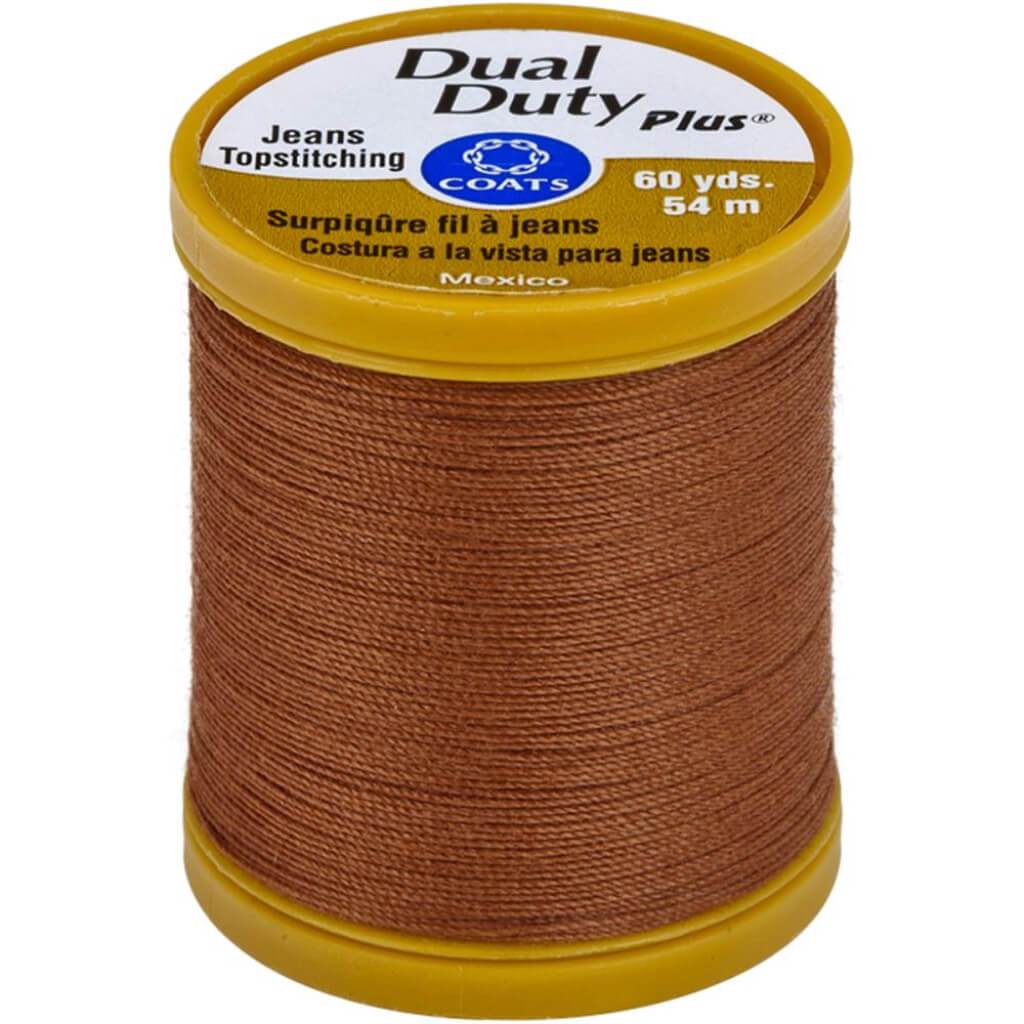 Coats Dual Duty Plus Jean &amp; Topstitching Thread 60yd Red Clay